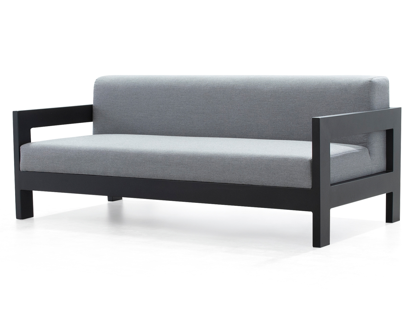 New Noosa Black Outdoor Fabric Two Seat Sofa 6