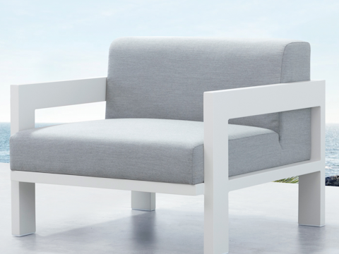 New Noosa White Outdoor Armchair 3