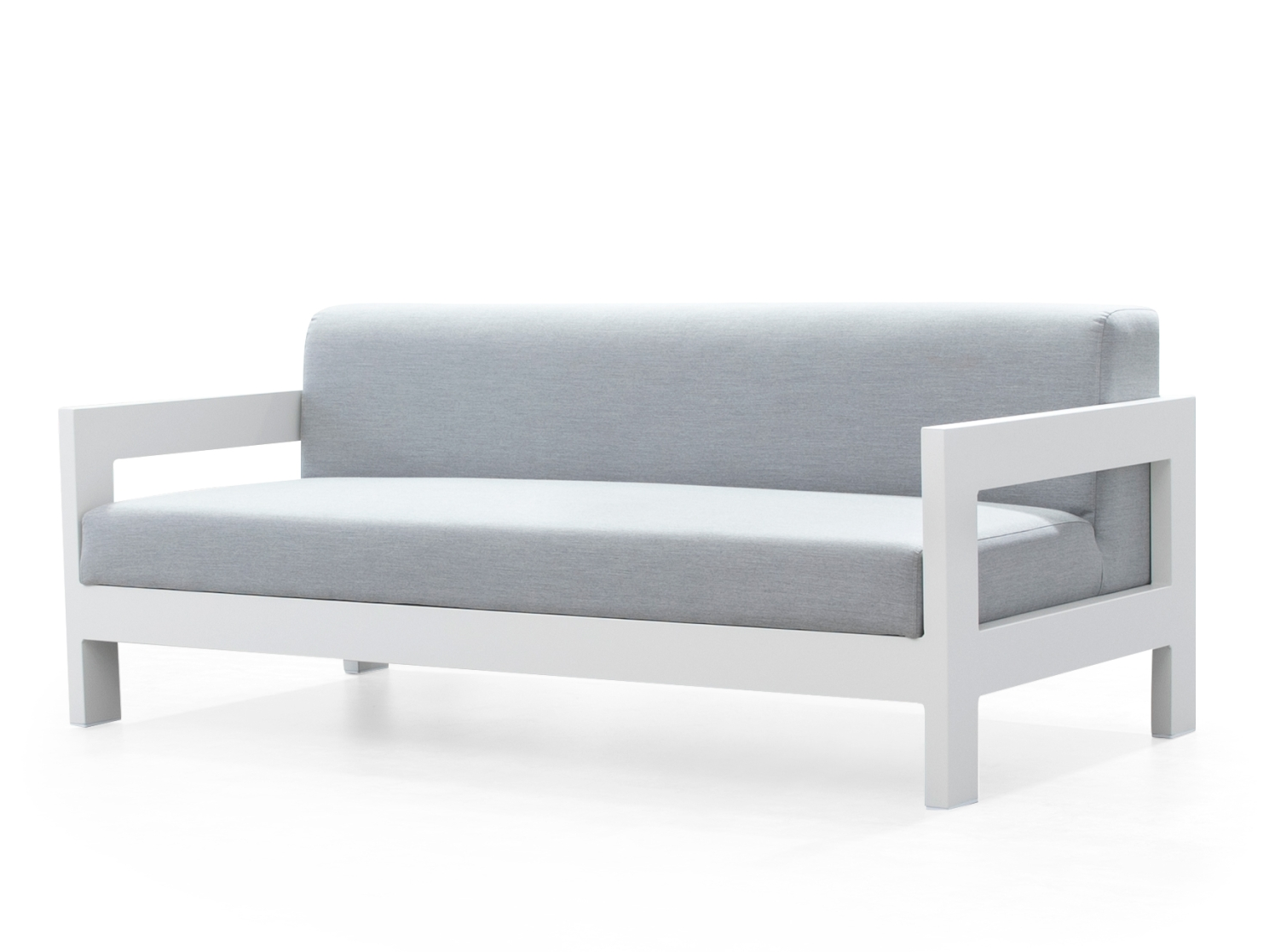 New Noosa White Outdoor Fabric Two Seat Sofa 6