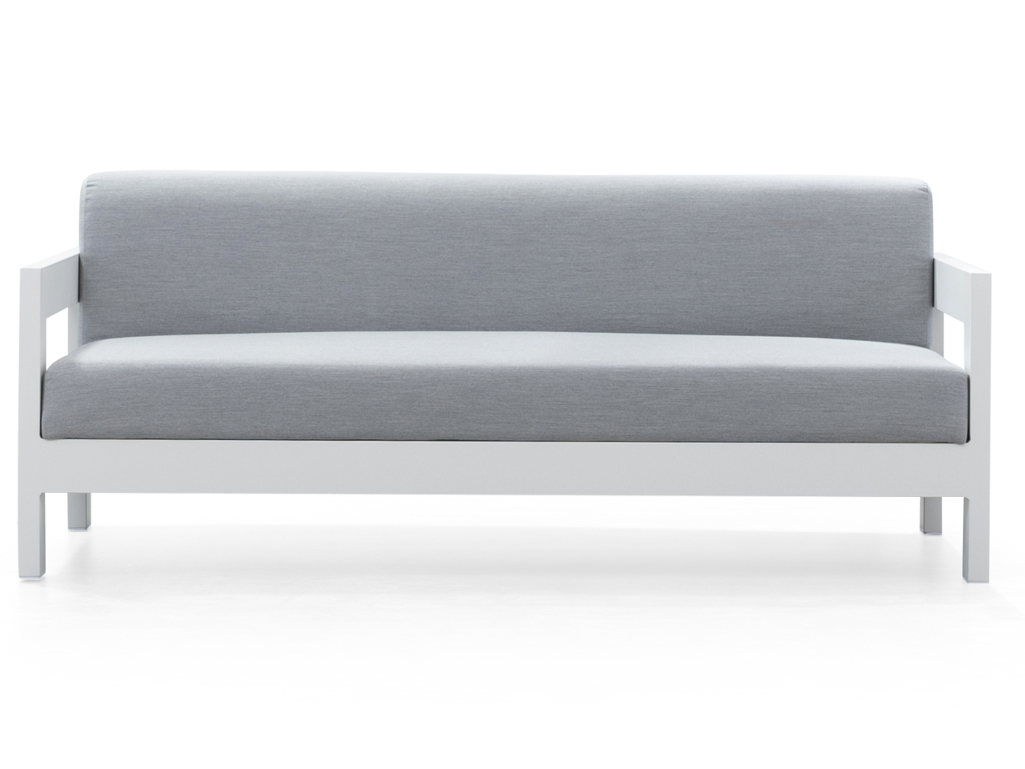 New Noosa White Outdoor Fabric Two Seat Sofa 5