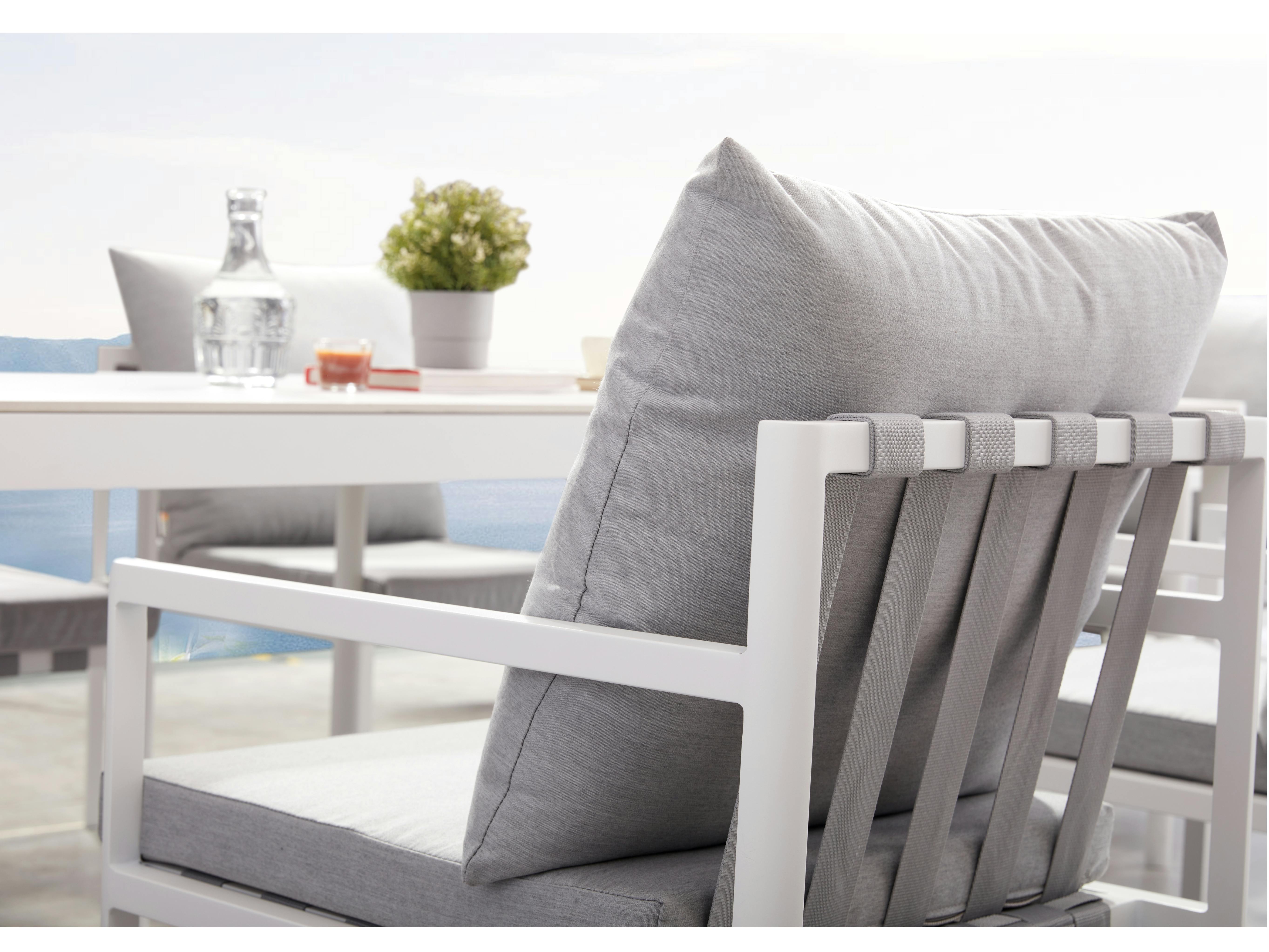 Manly White Outdoor Dining Chair