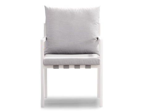 Manly White Outdoor Dining Chair 3