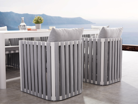 Manly Cove White Outdoor Dining Chair 1