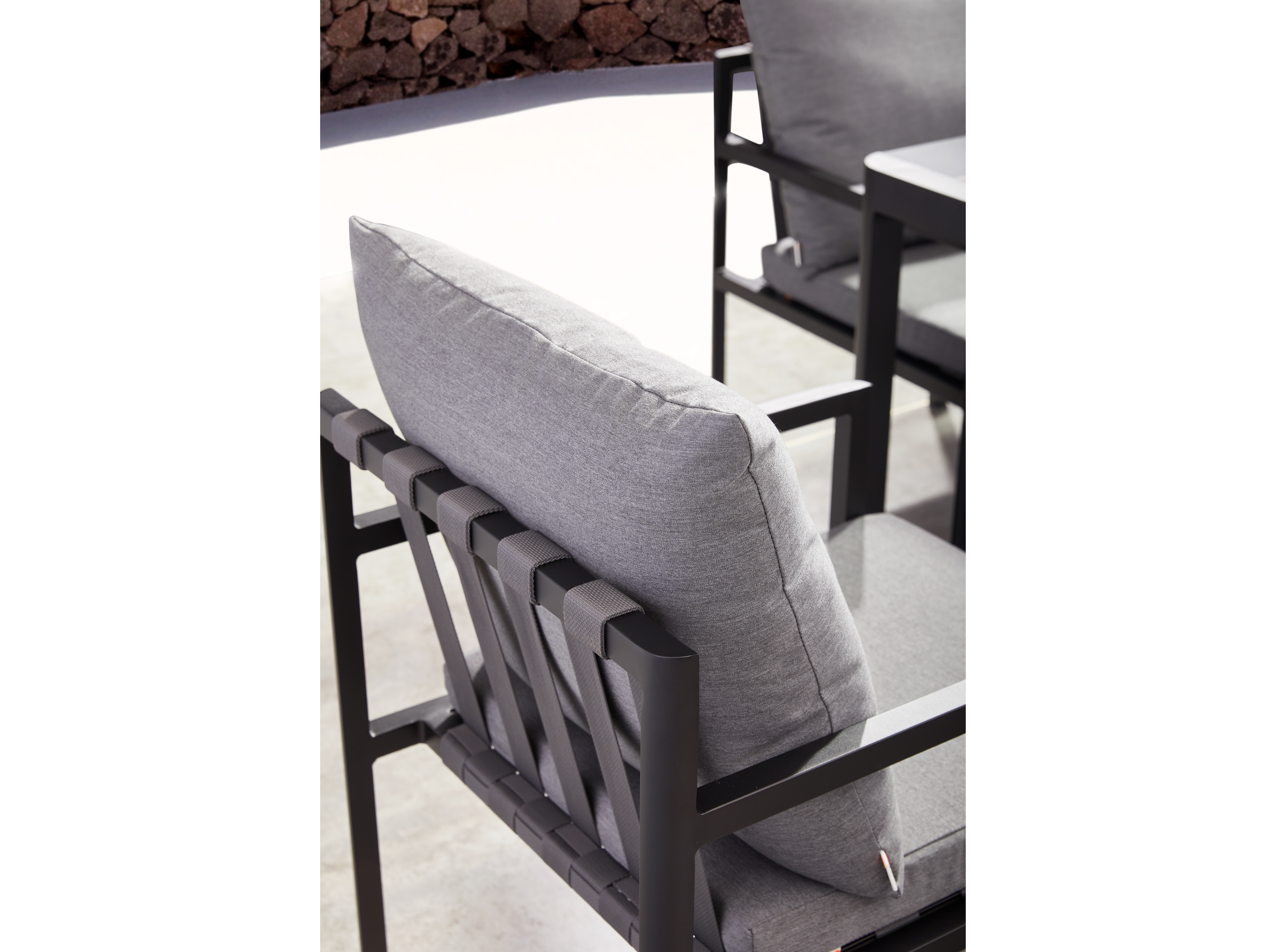 Manly Black Outdoor Dining Chair 3