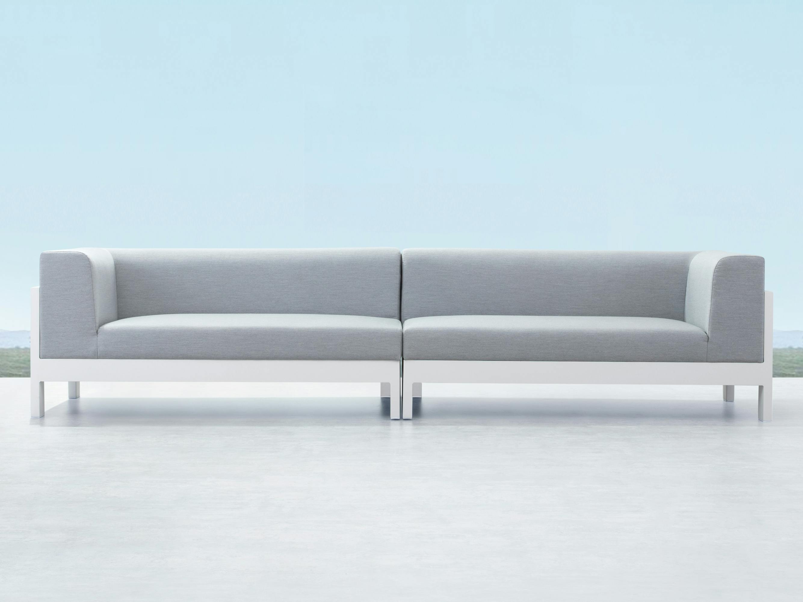 New Noosa White Outdoor Fabric Lounge