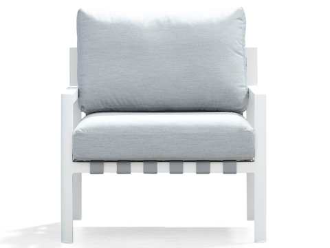 Manly White Outdoor Armchair 9