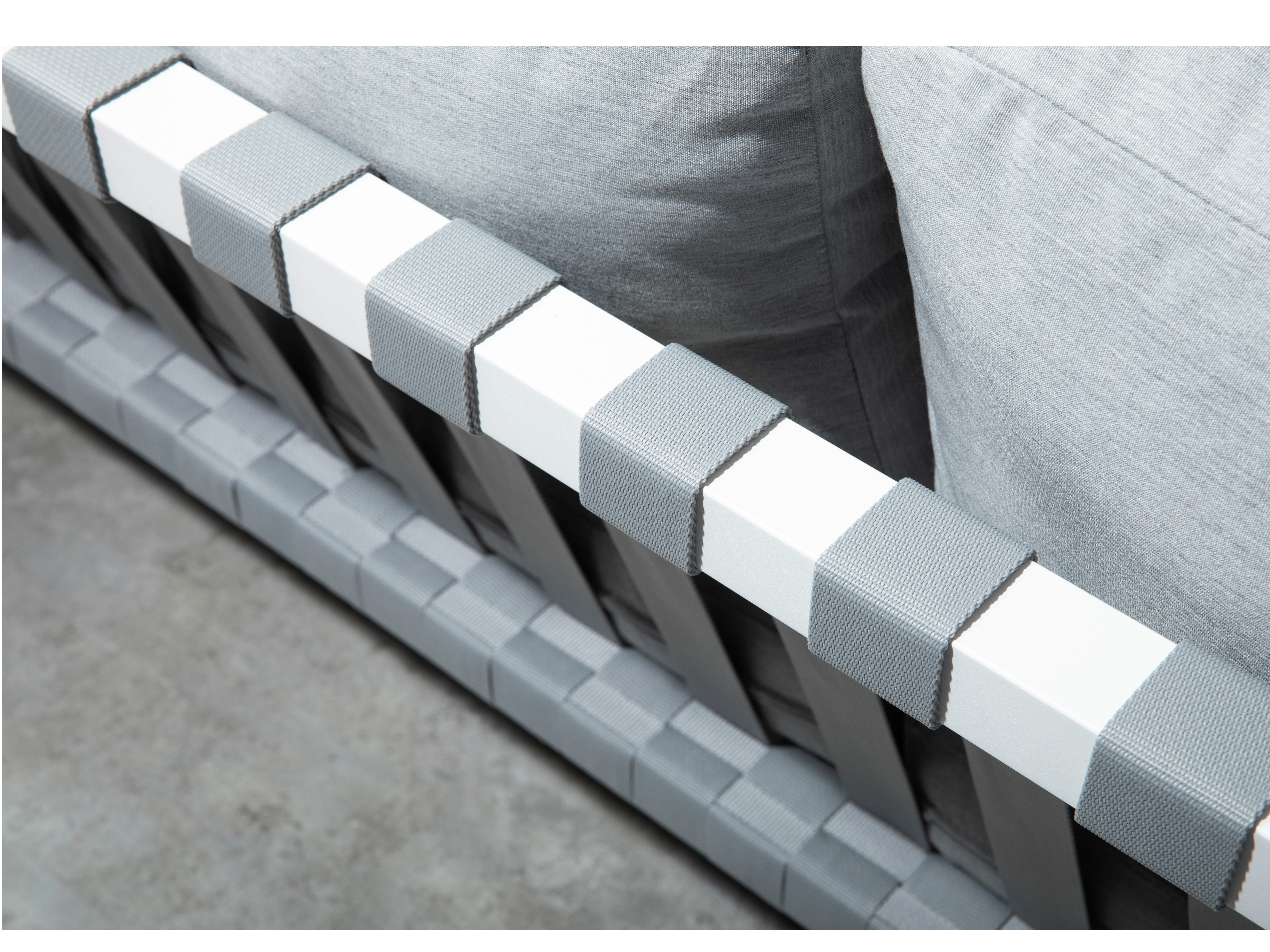 Manly White Outdoor Two Seat Sofa 9