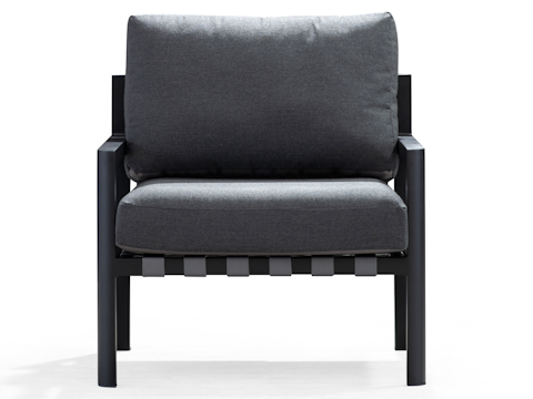 Manly Black Outdoor Armchair 5
