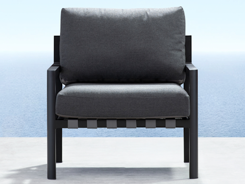 Manly Black Outdoor Armchair 1