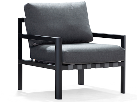 Manly Black Outdoor Armchair 6