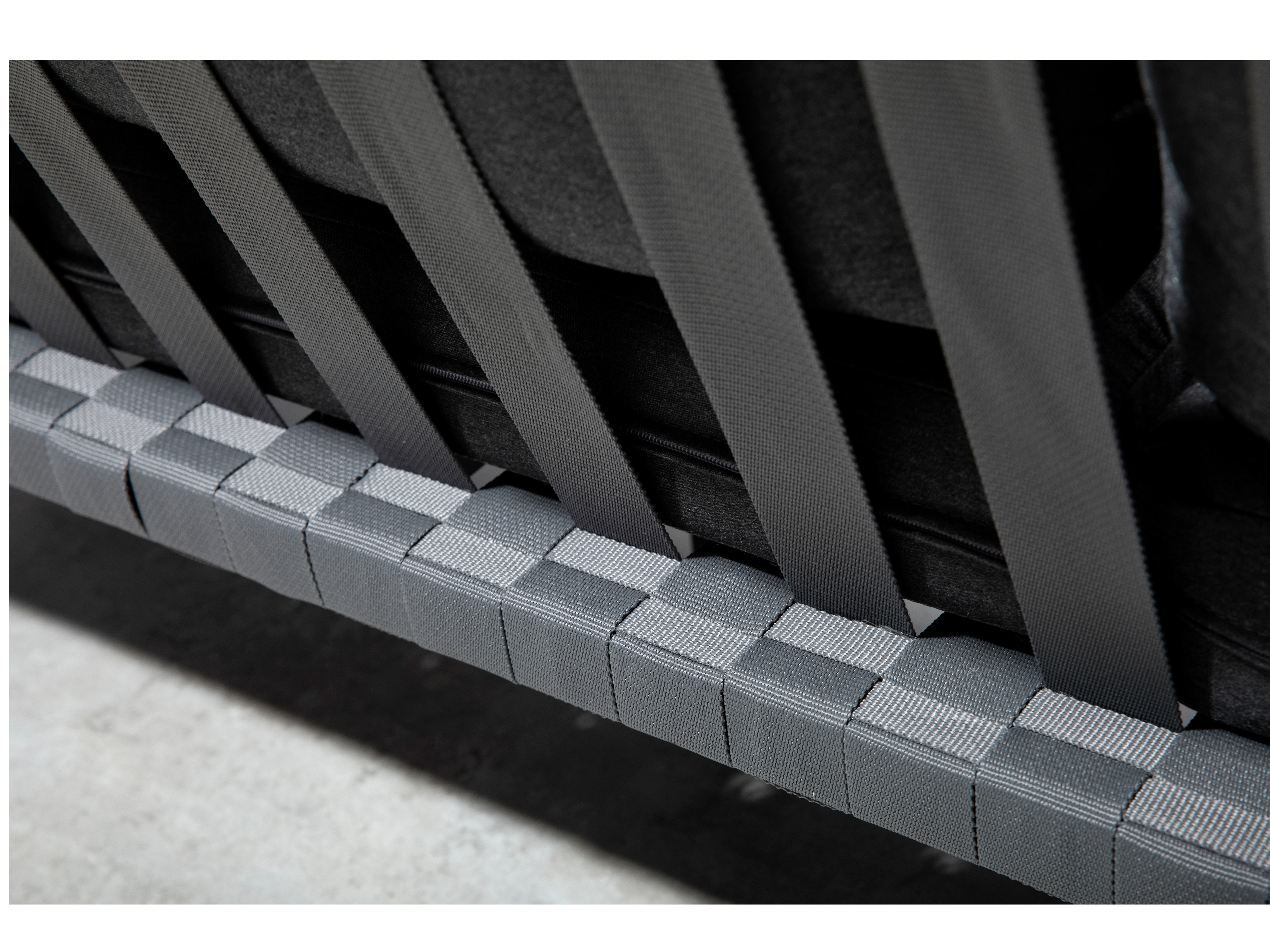 Manly Black Outdoor Two Seat Sofa 8