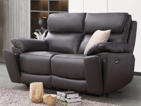 Olite Leather Recliner Two Seat Sofa 4