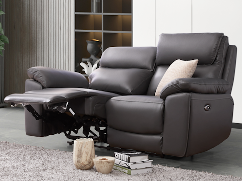 Olite Leather Recliner Two Seat Sofa 5