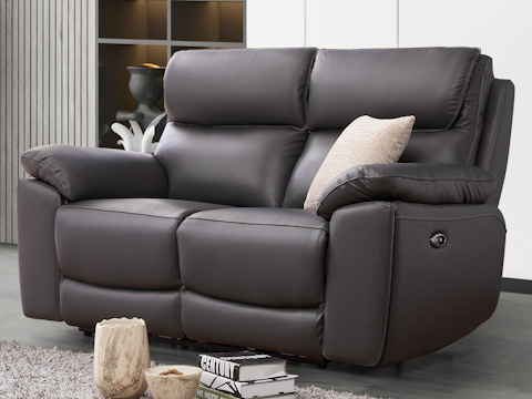 Olite Leather Recliner Two Seat Sofa 3