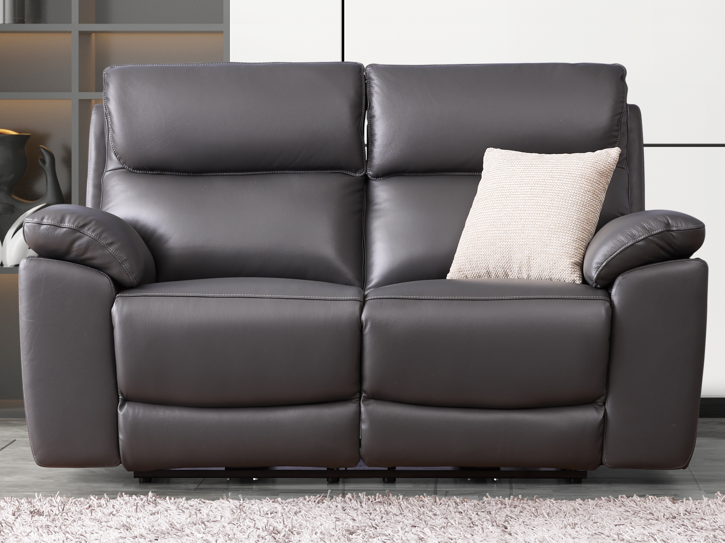 Olite Leather Recliner Two Seat Sofa 2
