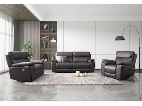 Olite Leather Recliner Sofa Suite 3 + 2 + 1 2