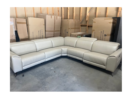 DOVER Leather Corner Lounge Option A