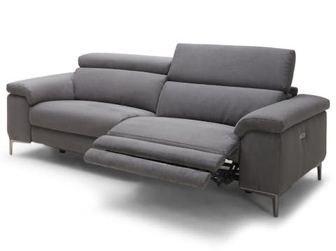 Carlisle Fabric Electric Recliner Three Seat Sofa