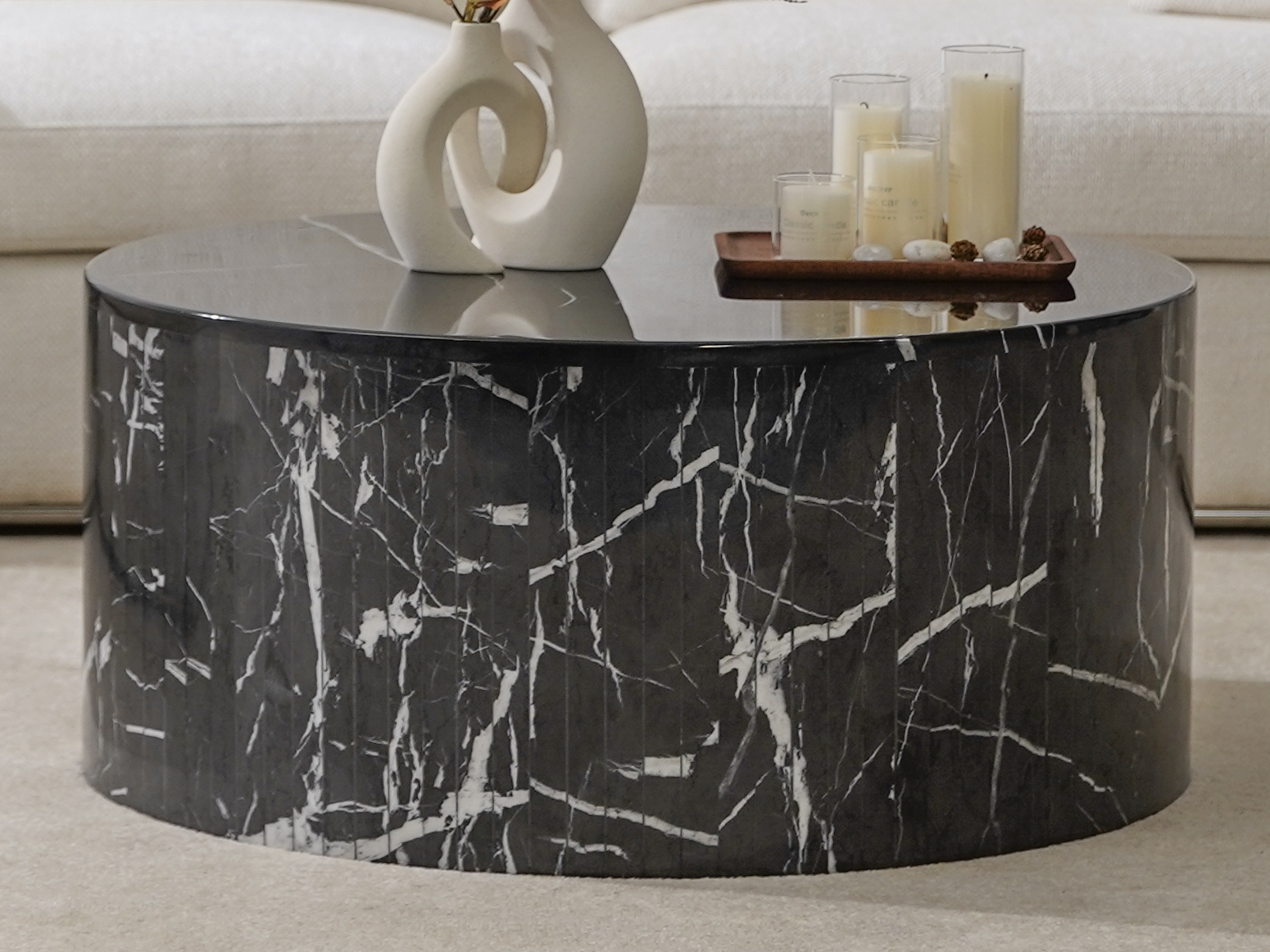 Orbit Black Marble Coffee Table 3