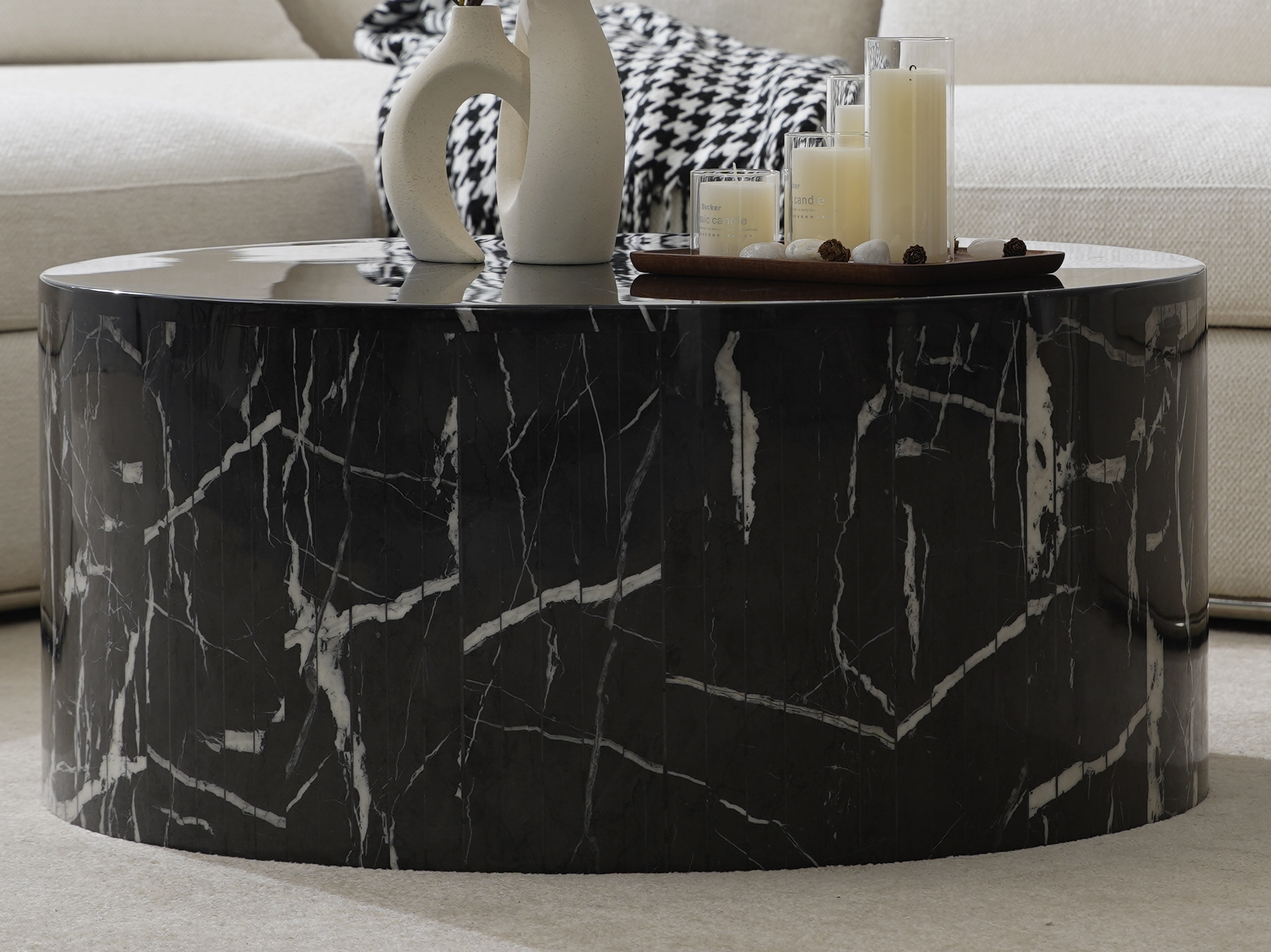 Orbit Black Marble Coffee Table 1