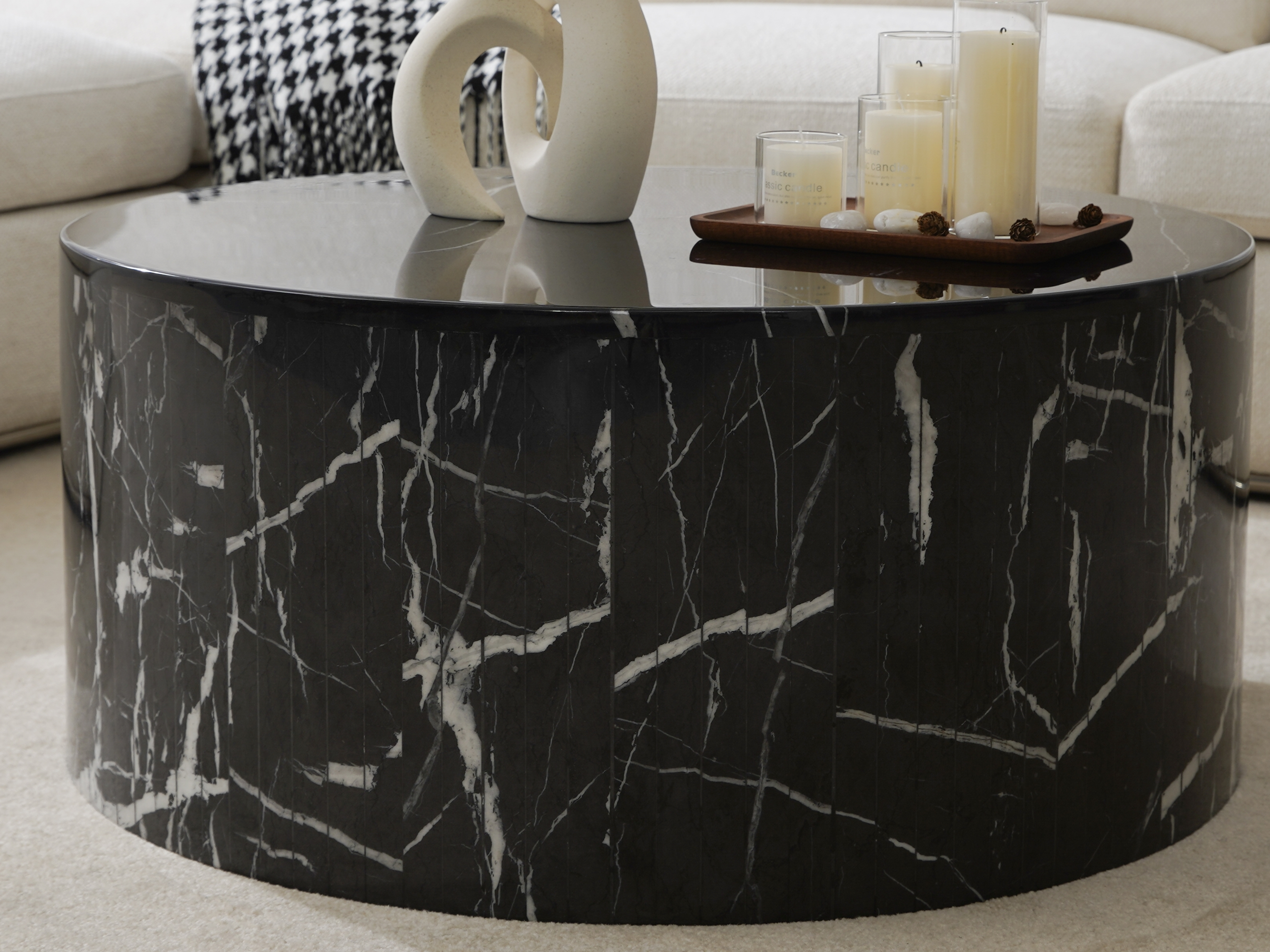 Orbit Black Marble Coffee Table 2