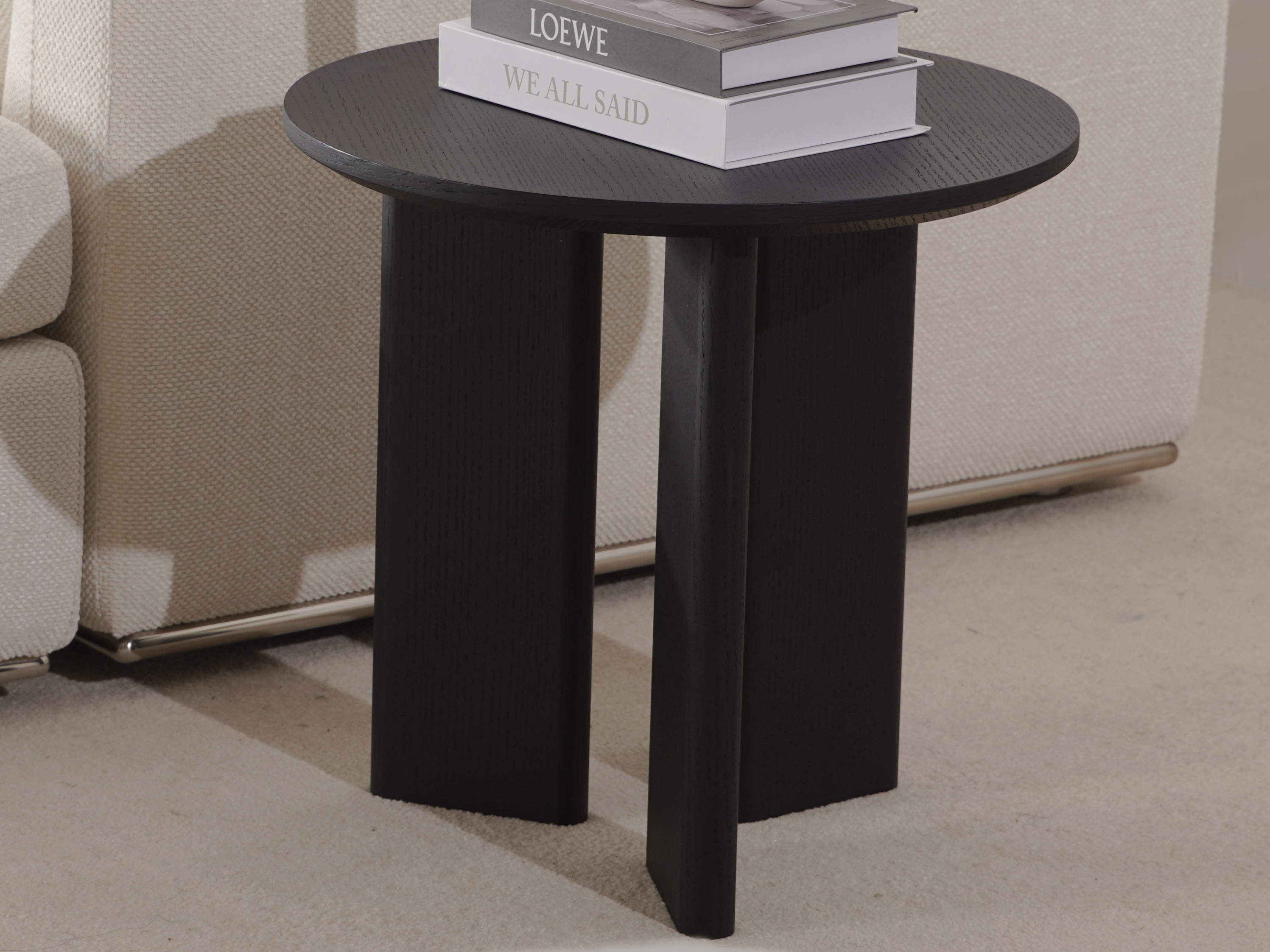 Romano Black Side Table