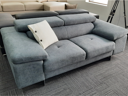BOSTON Fabric Two Seat Sofa (Material-fabric,main Colour- Aura Thunder)