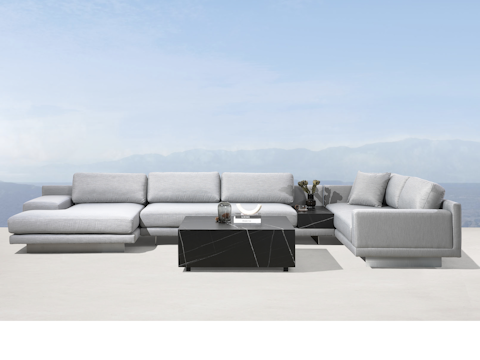 Vaucluse Outdoor Modular Lounge With Ceramic Insert And Coffee Table 1