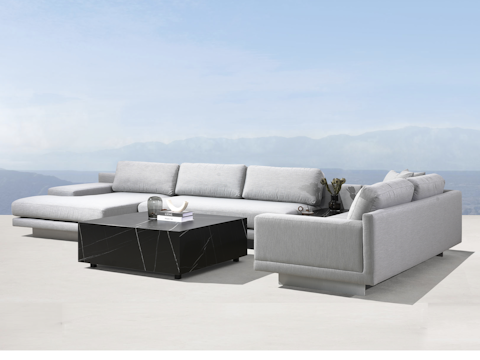 Vaucluse Outdoor Modular Lounge With Ceramic Insert And Coffee Table 2