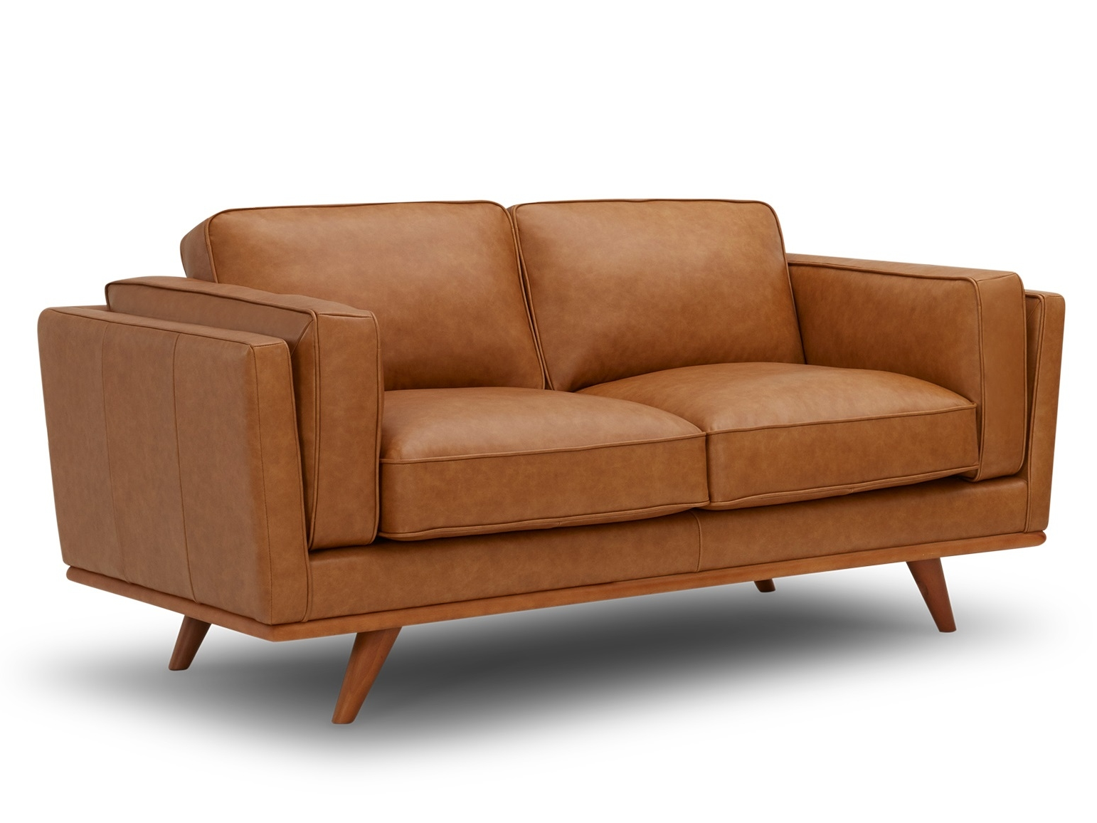 Olafur Leather Two Seat Sofa