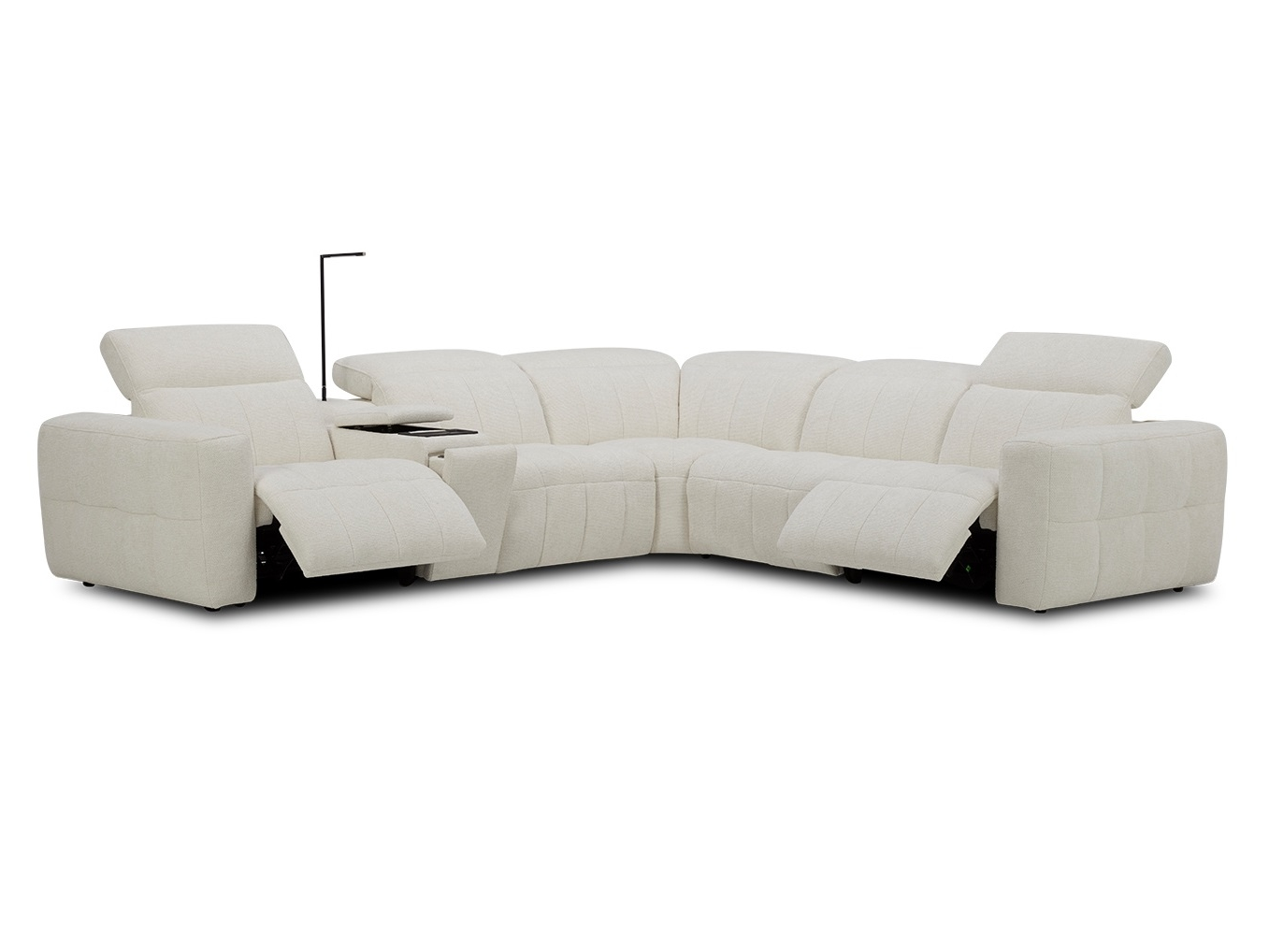 Avalon Fabric Corner Lounge With Console 1