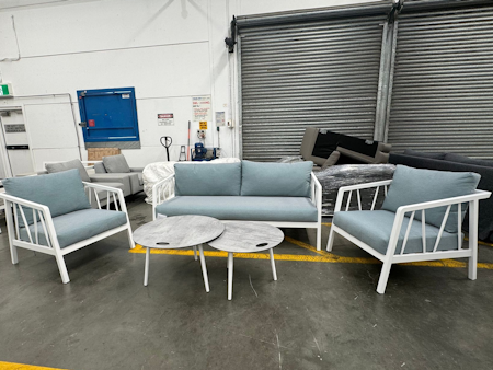 GEO Outdoor Sofa Suite 3+1+1 With Coffee Table