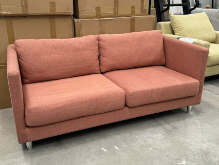 HALLEY Fabric 2.5 Seat Sofa (Warrick Tate Melon - Soft Feather)