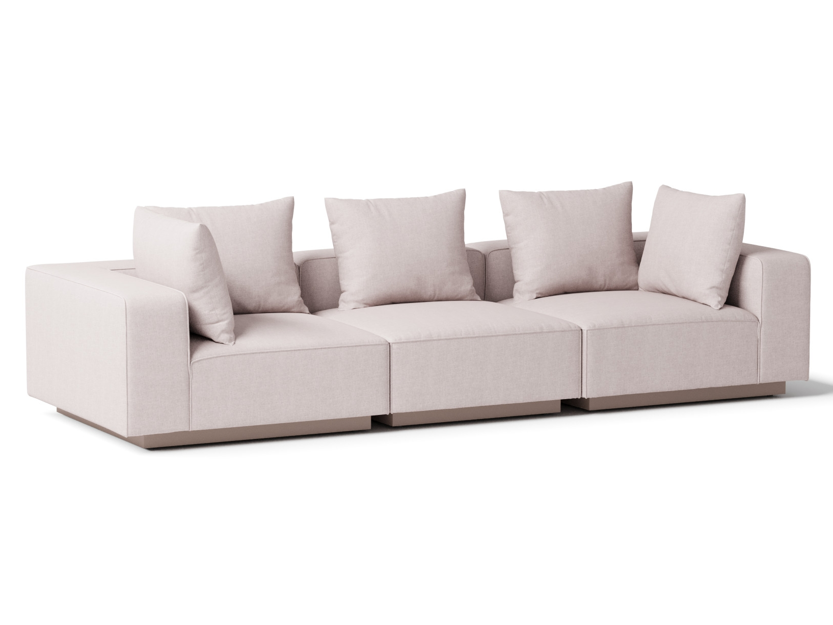Laguna Latte Outdoor Three Seat Sofa 2