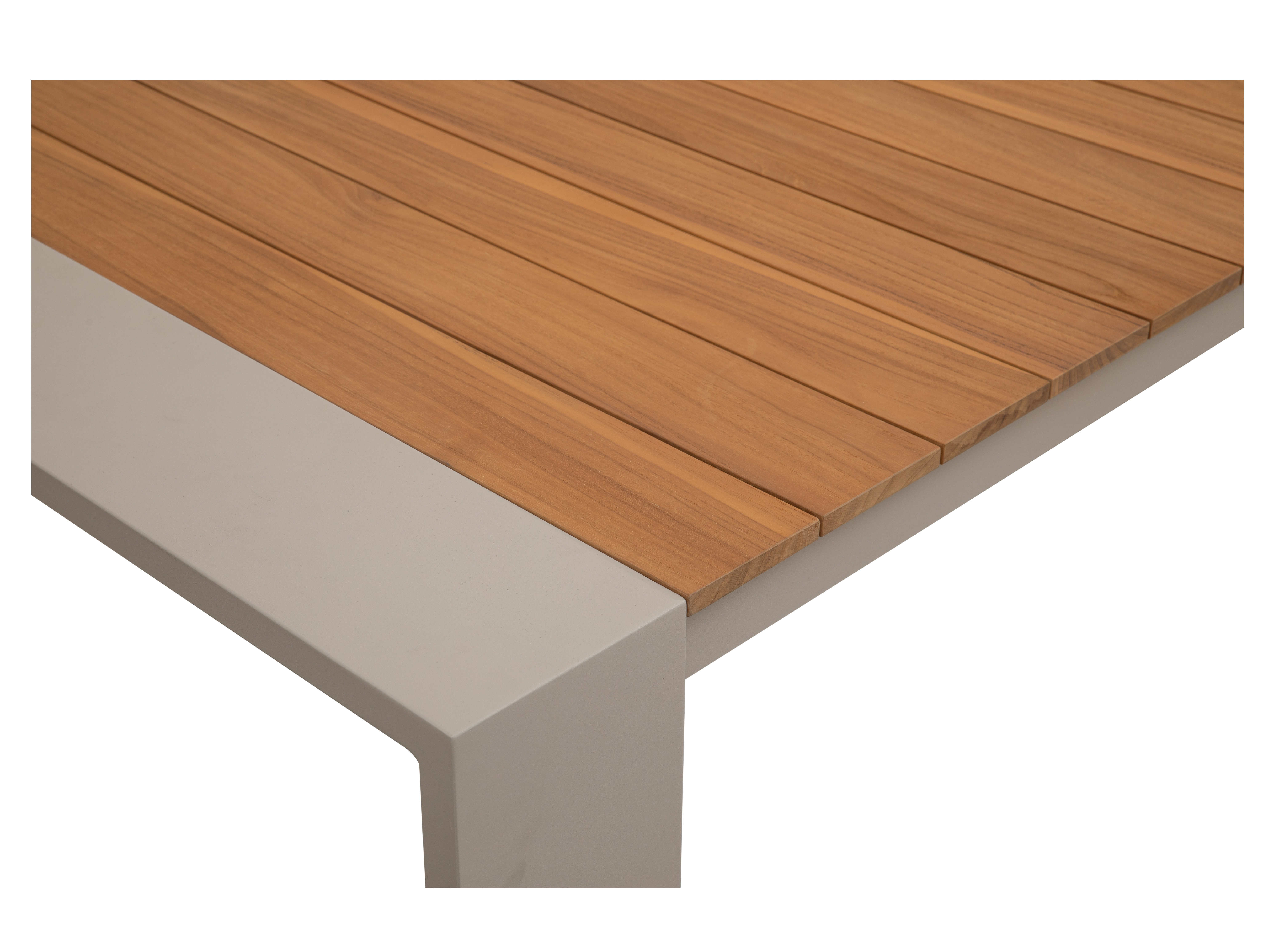 Torquay Outdoor Dining Table With Teak Top 4