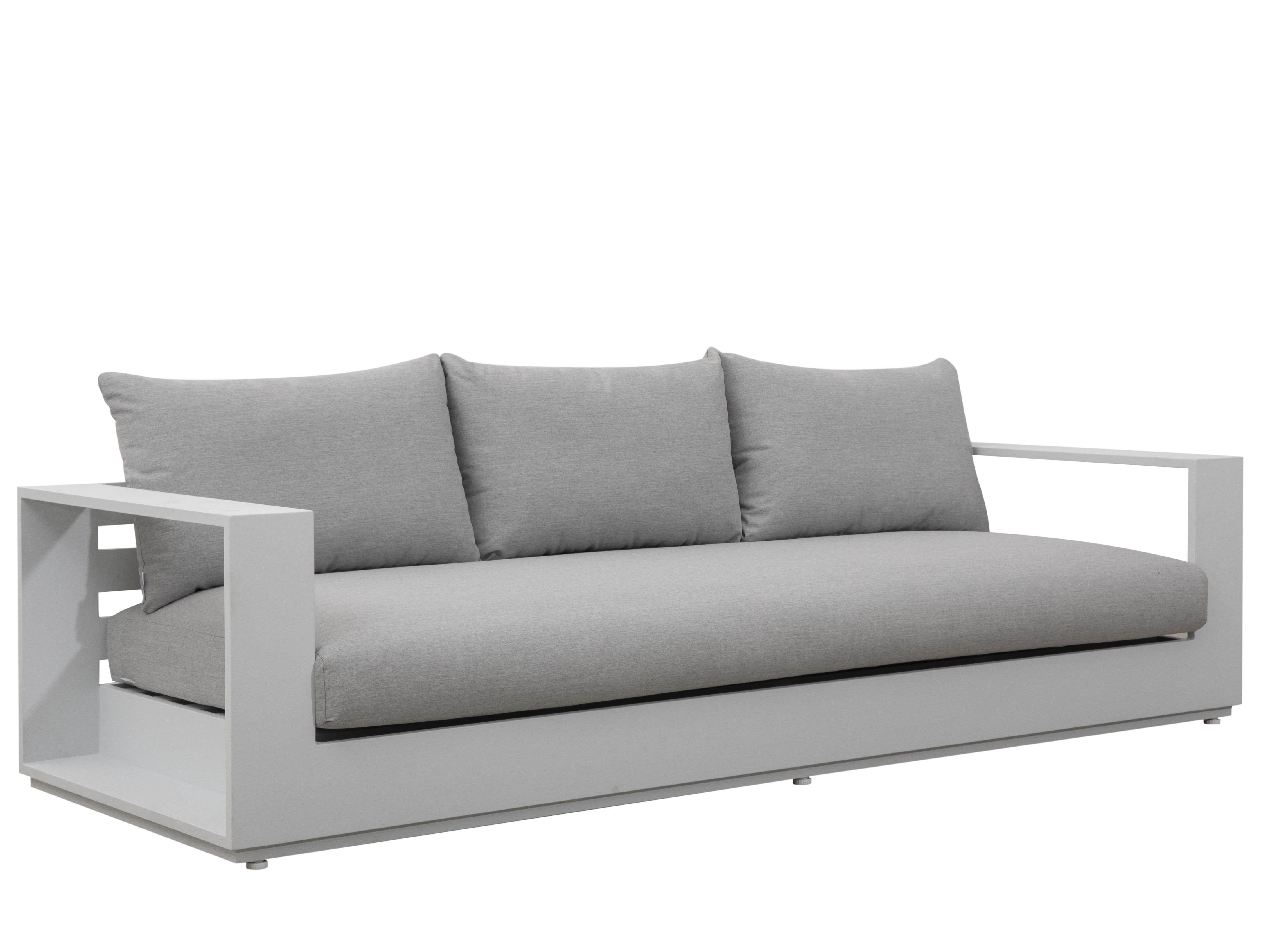 Mackay White Outdoor Three Seat Sofa 2