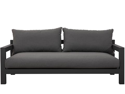 Byron Charcoal Outdoor Two Seat Sofa