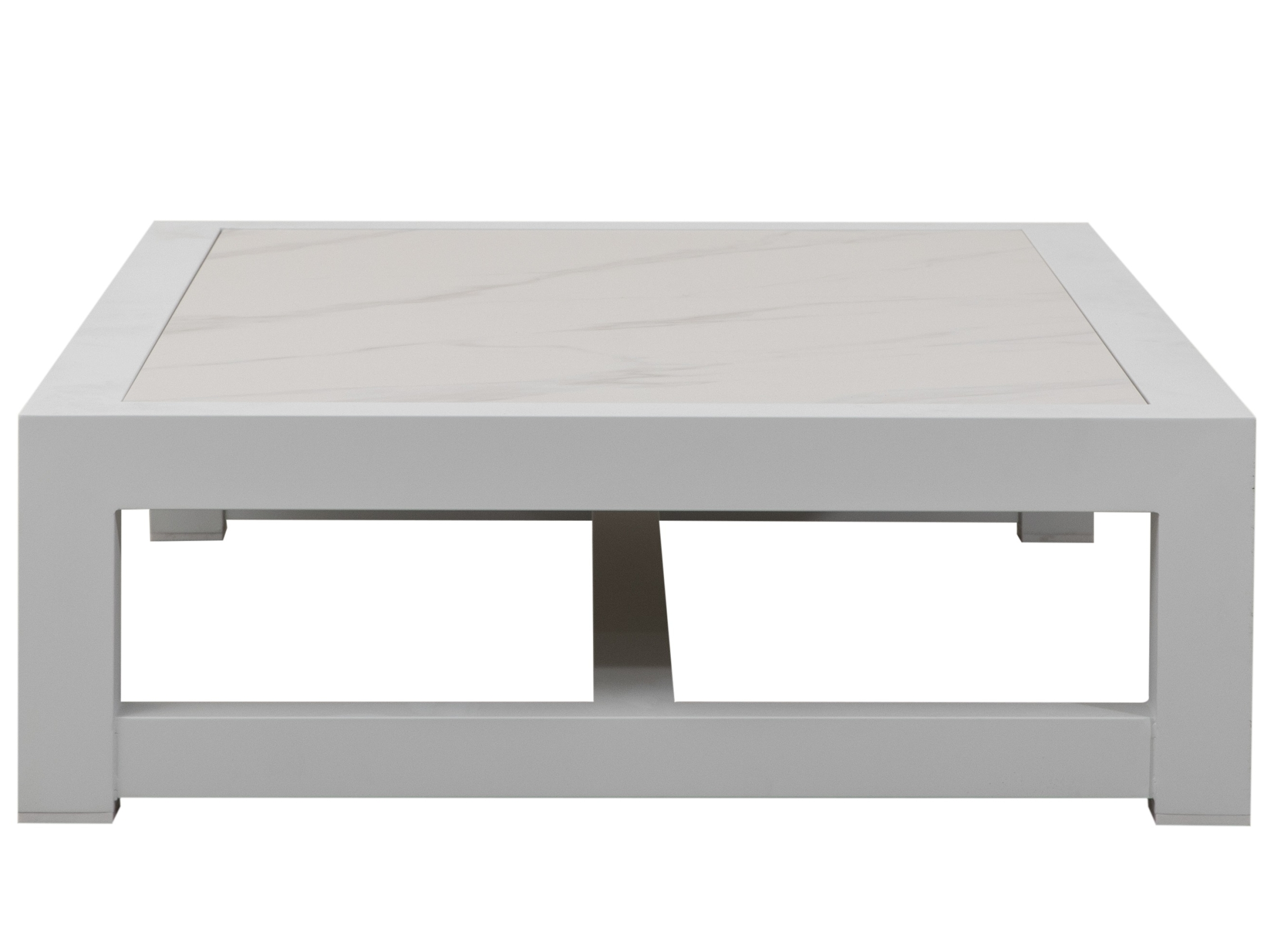 Byron White Outdoor Rectangular Coffee Table 2