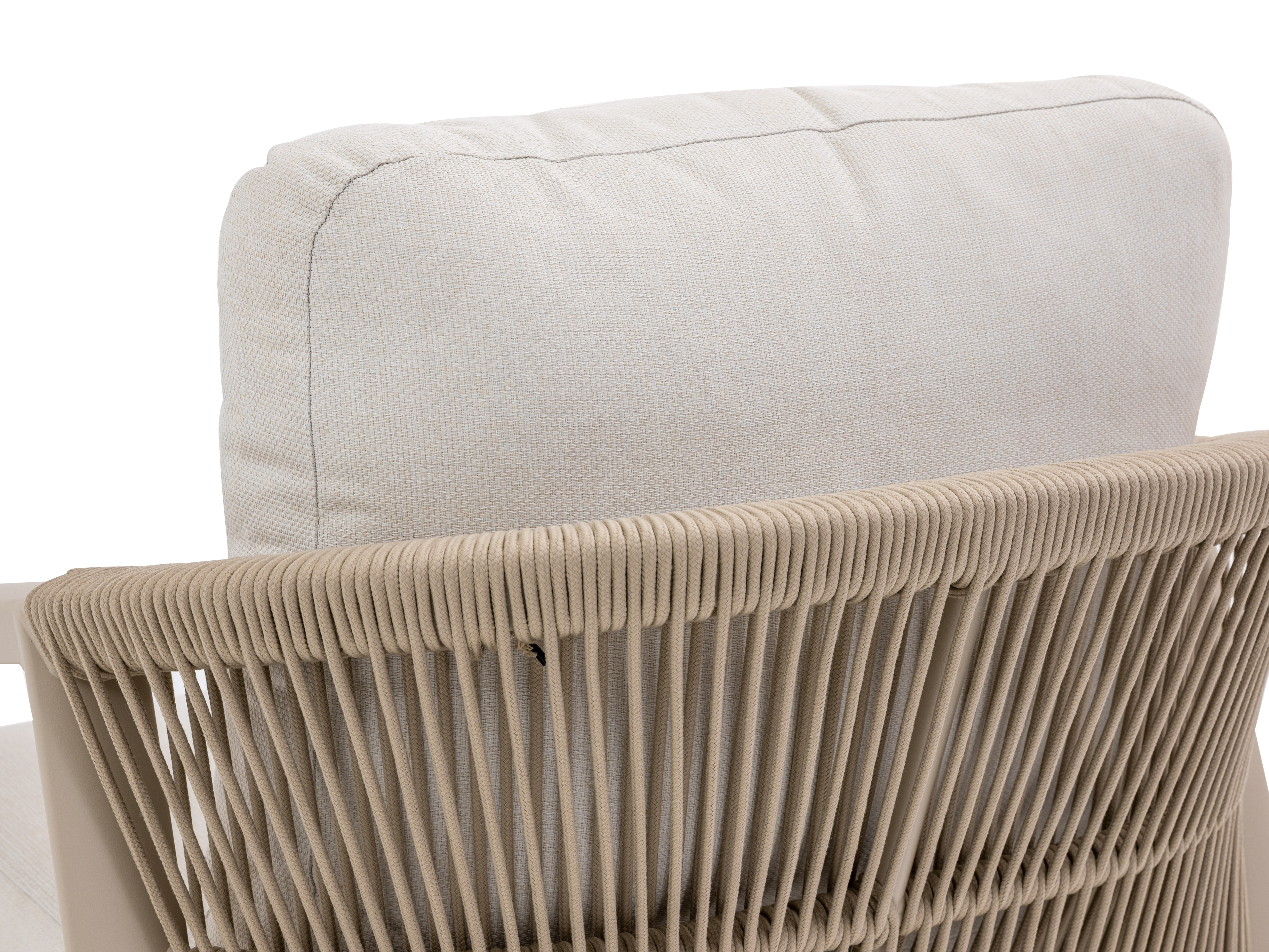 Kiama Mocha Outdoor Rope Lounge Set 2+1+1 With Coffee Table 4