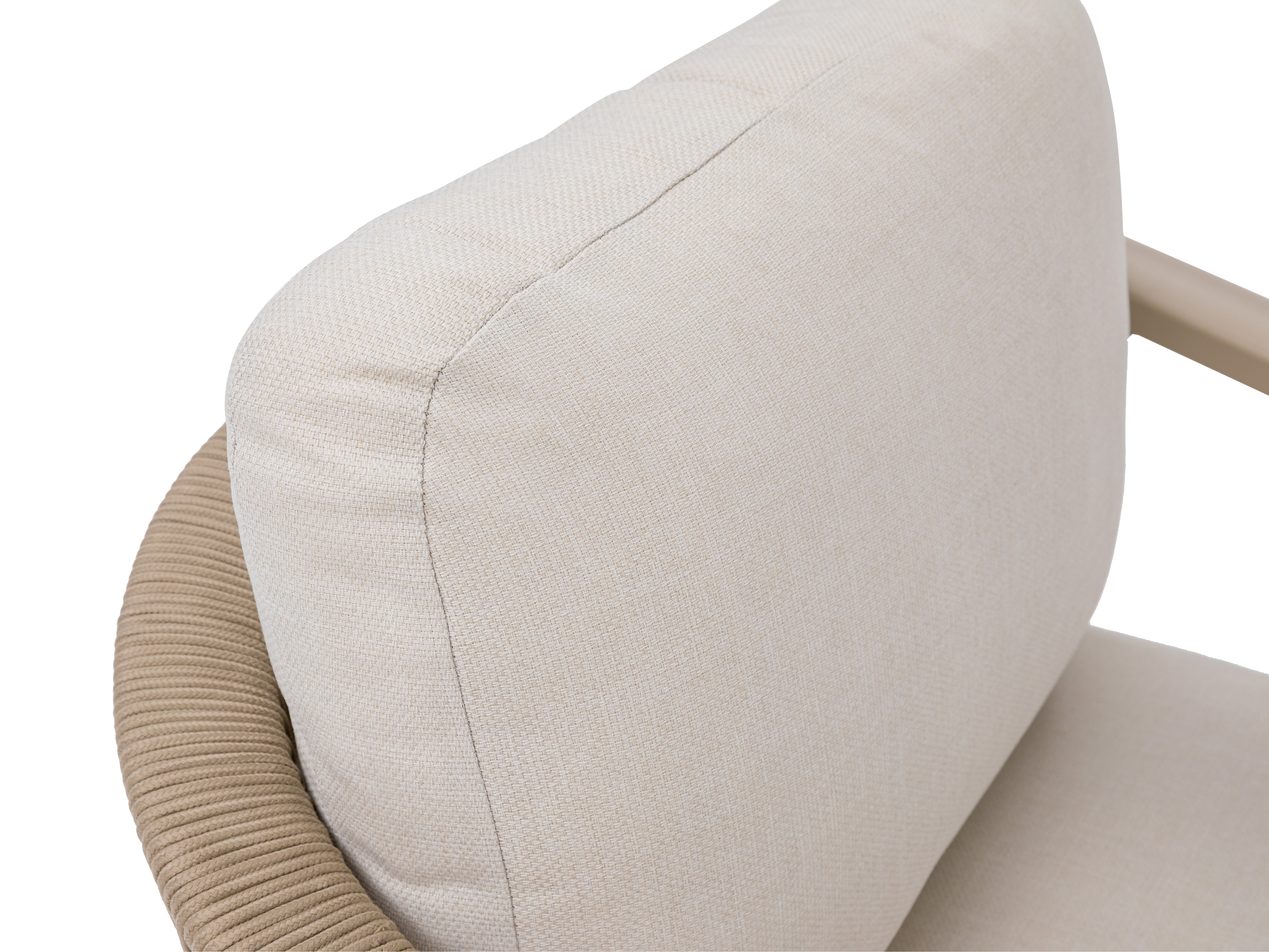 Kiama Mocha Outdoor Rope Lounge Set 2+1+1 With Coffee Table 5