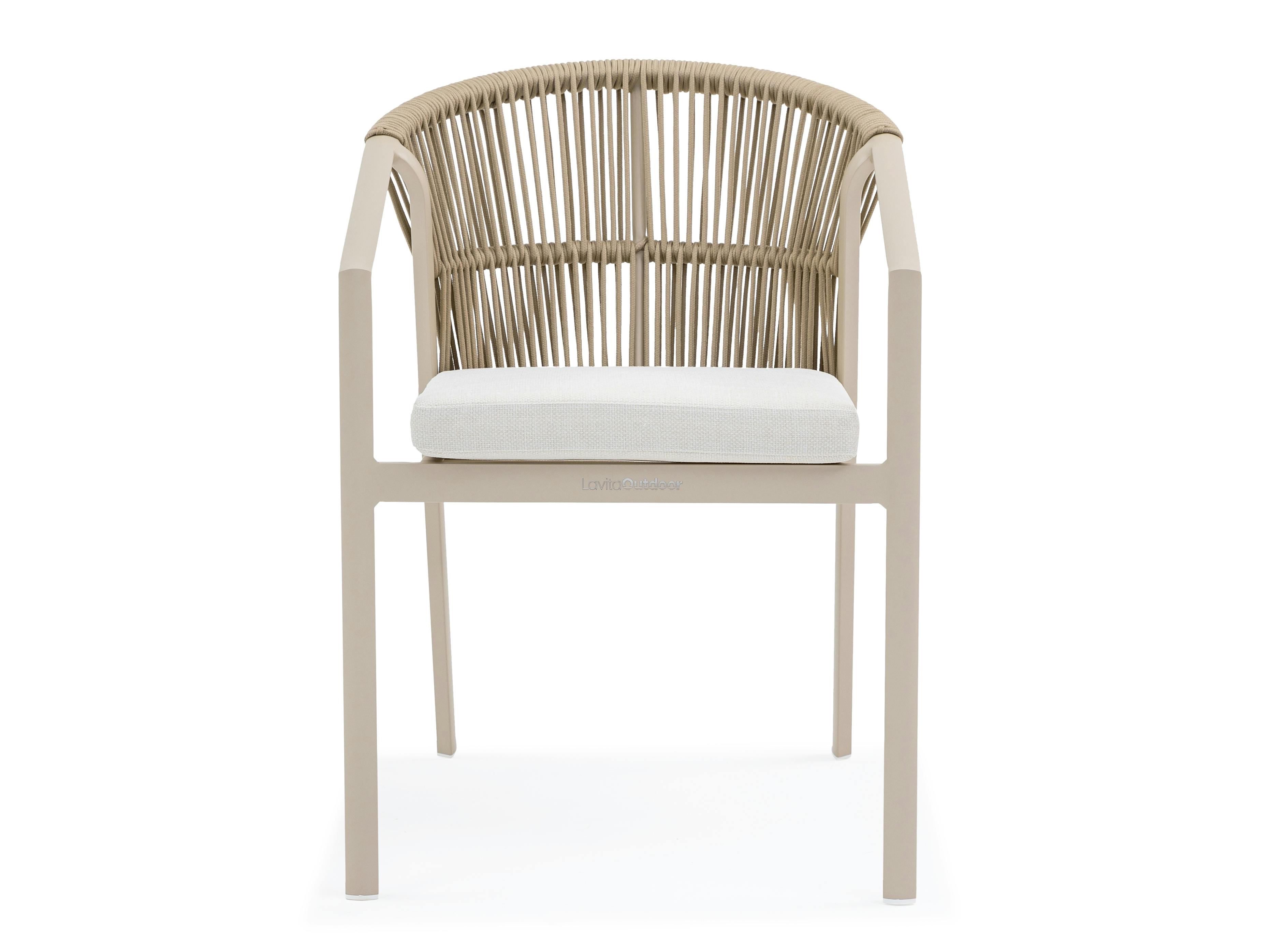 Kiama Mocha Outdoor Rope Dining Chair Set Of 2