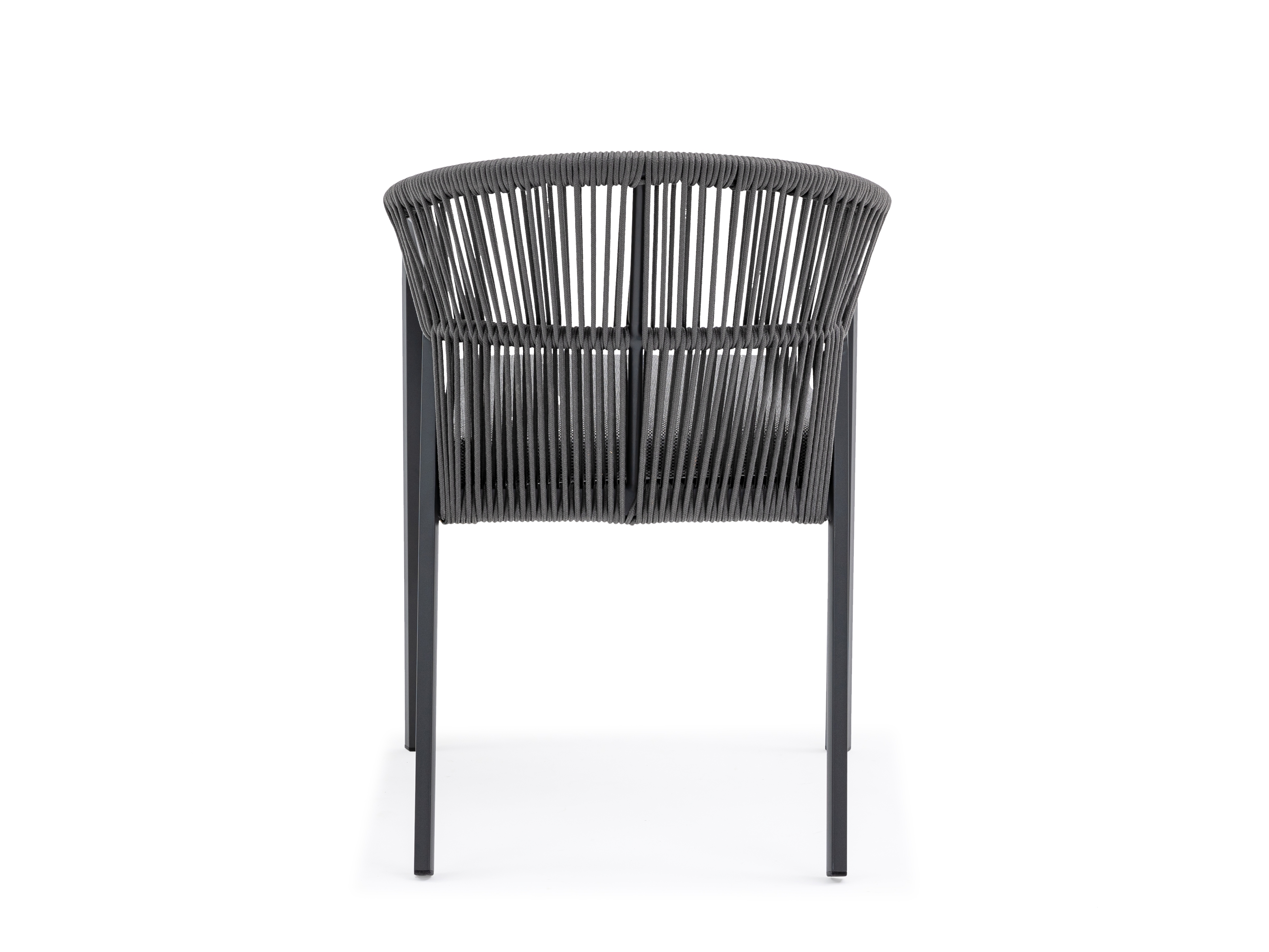 Kiama Anthracite Outdoor Rope Dining Chair Set Of 2 6