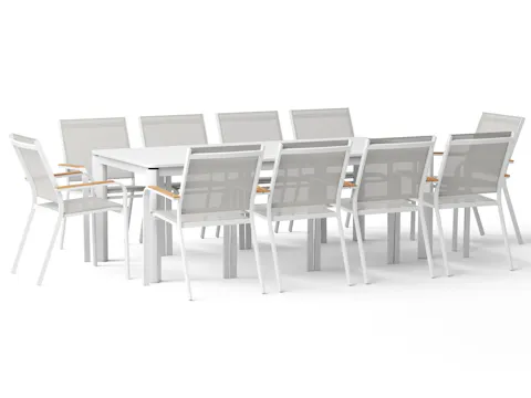 Wentworth White 11-piece Extendable Dining Set With Wentworth White Chairs