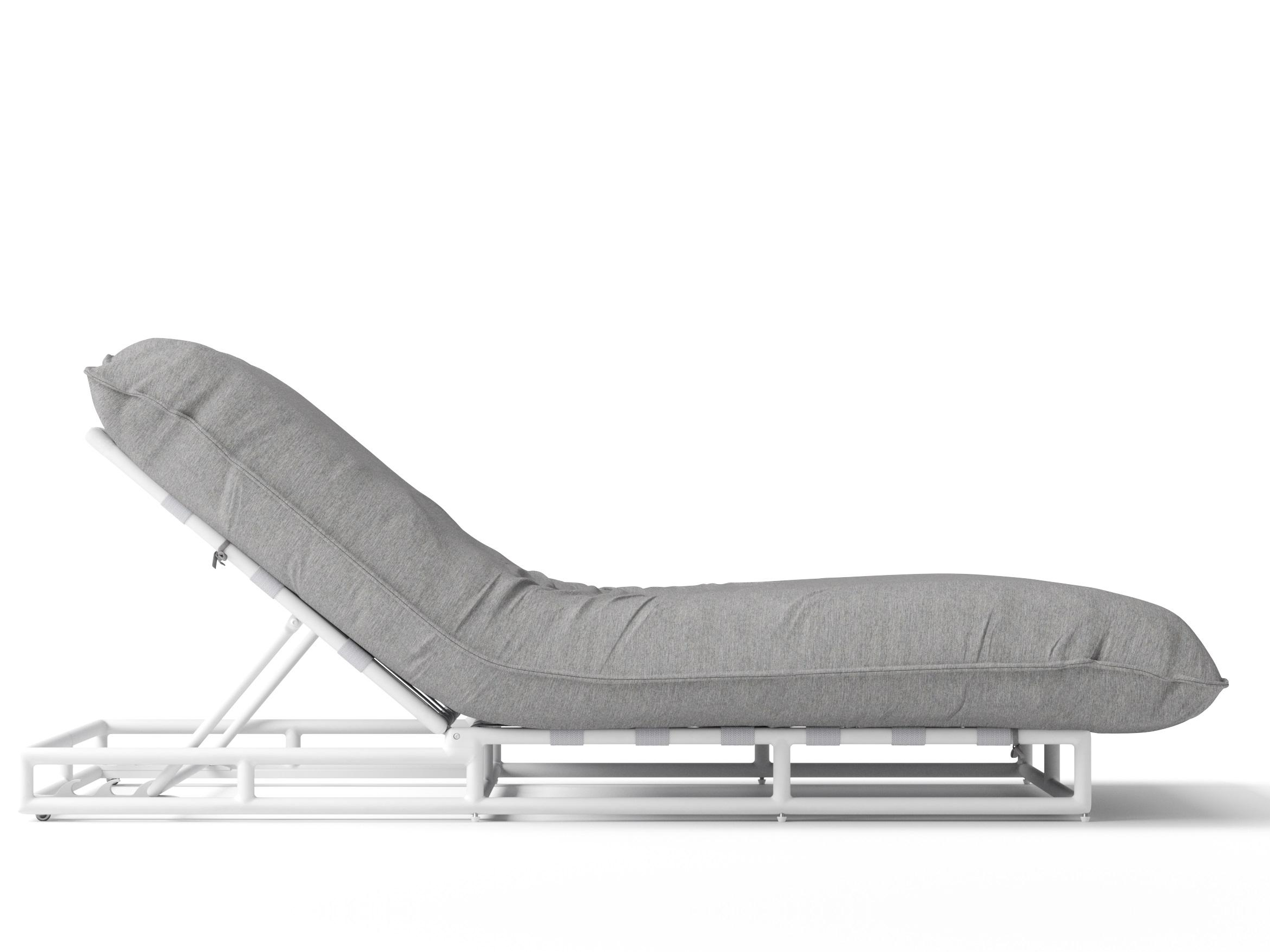 Coral White Outdoor Sunlounge 3