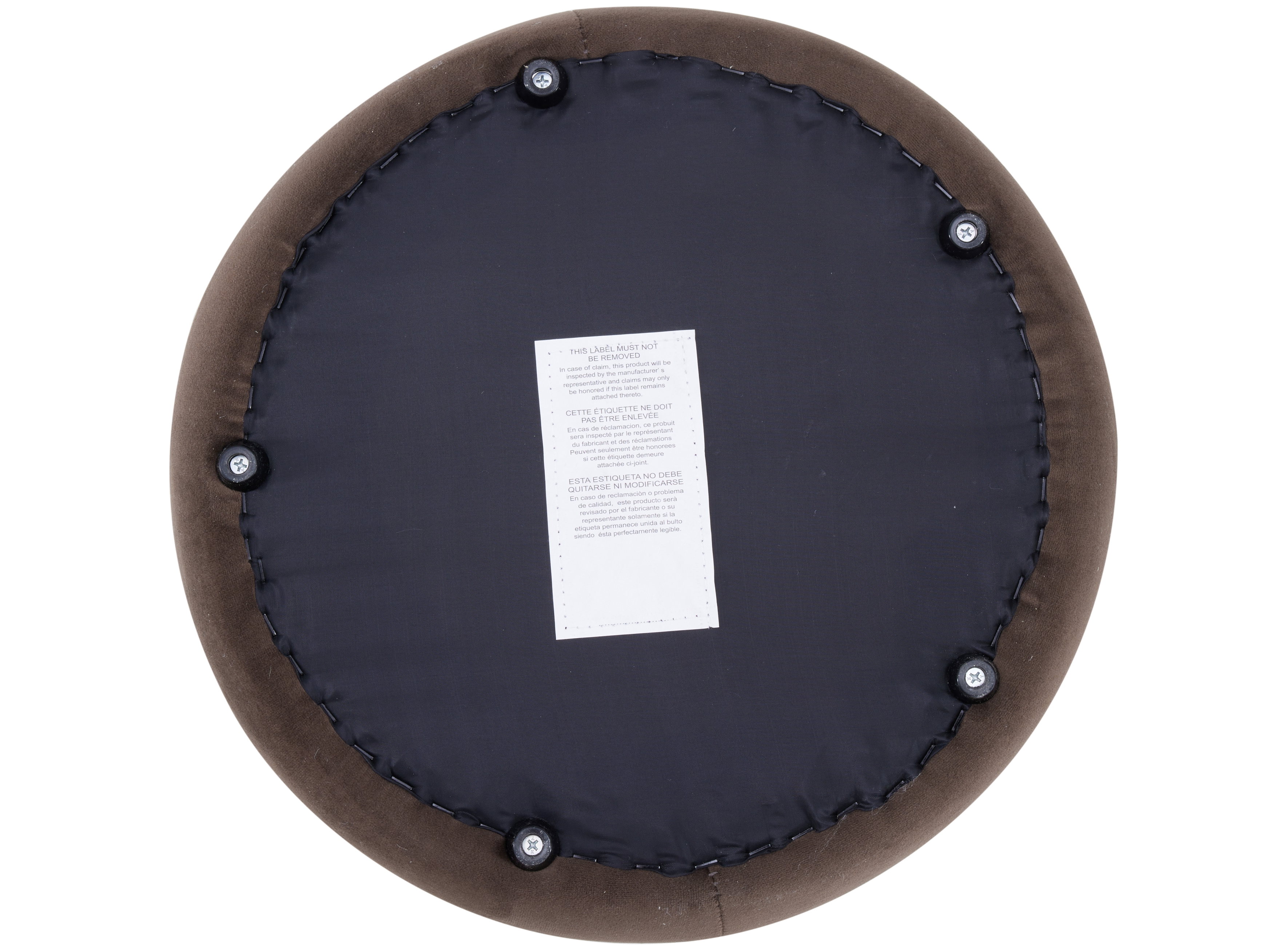 Orb Fabric Round Ottoman 9