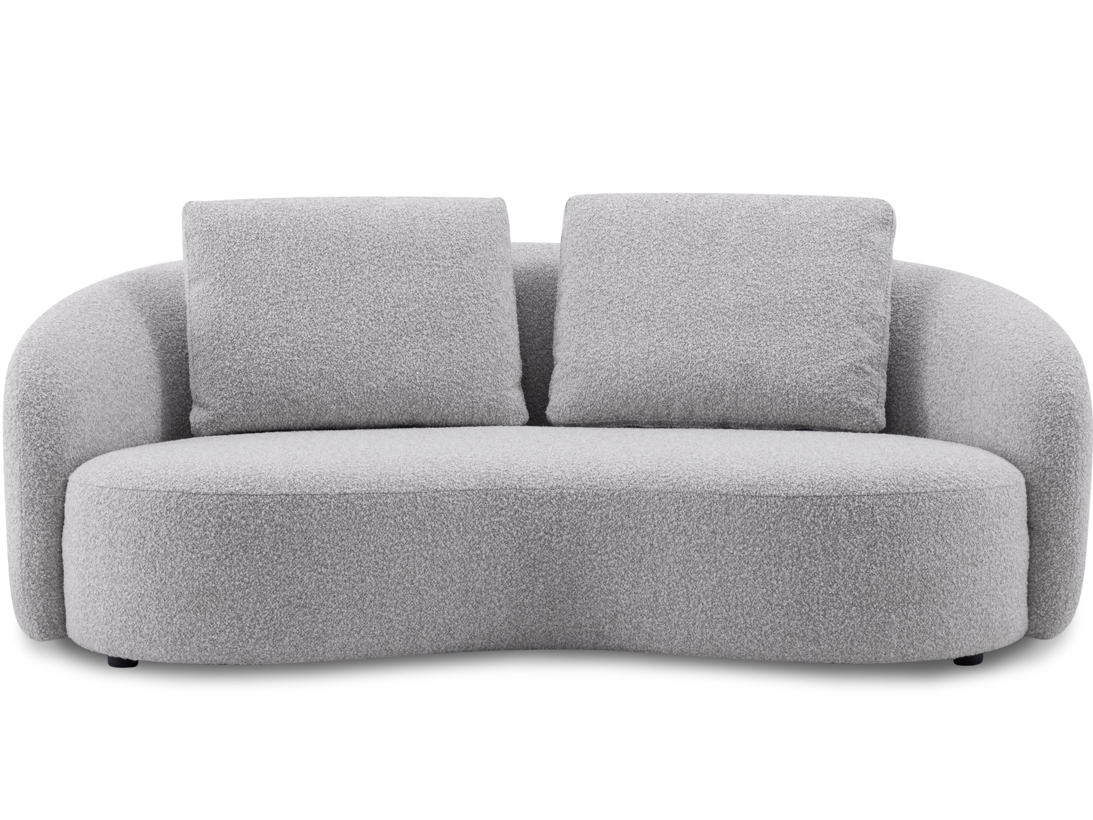Arc Fabric Three Seater Sofa Dove 1