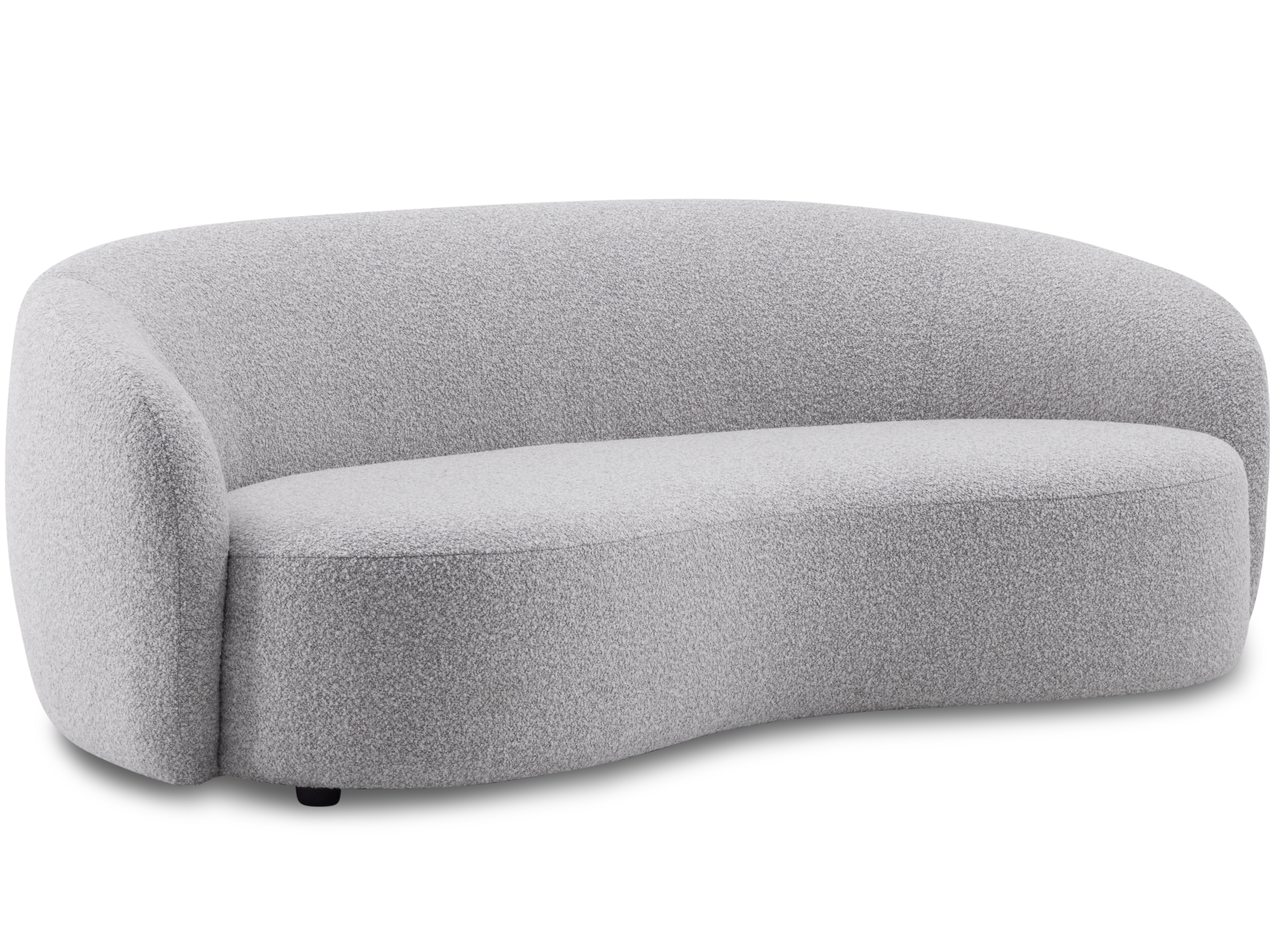 Arc Fabric Three Seater Sofa Dove 6