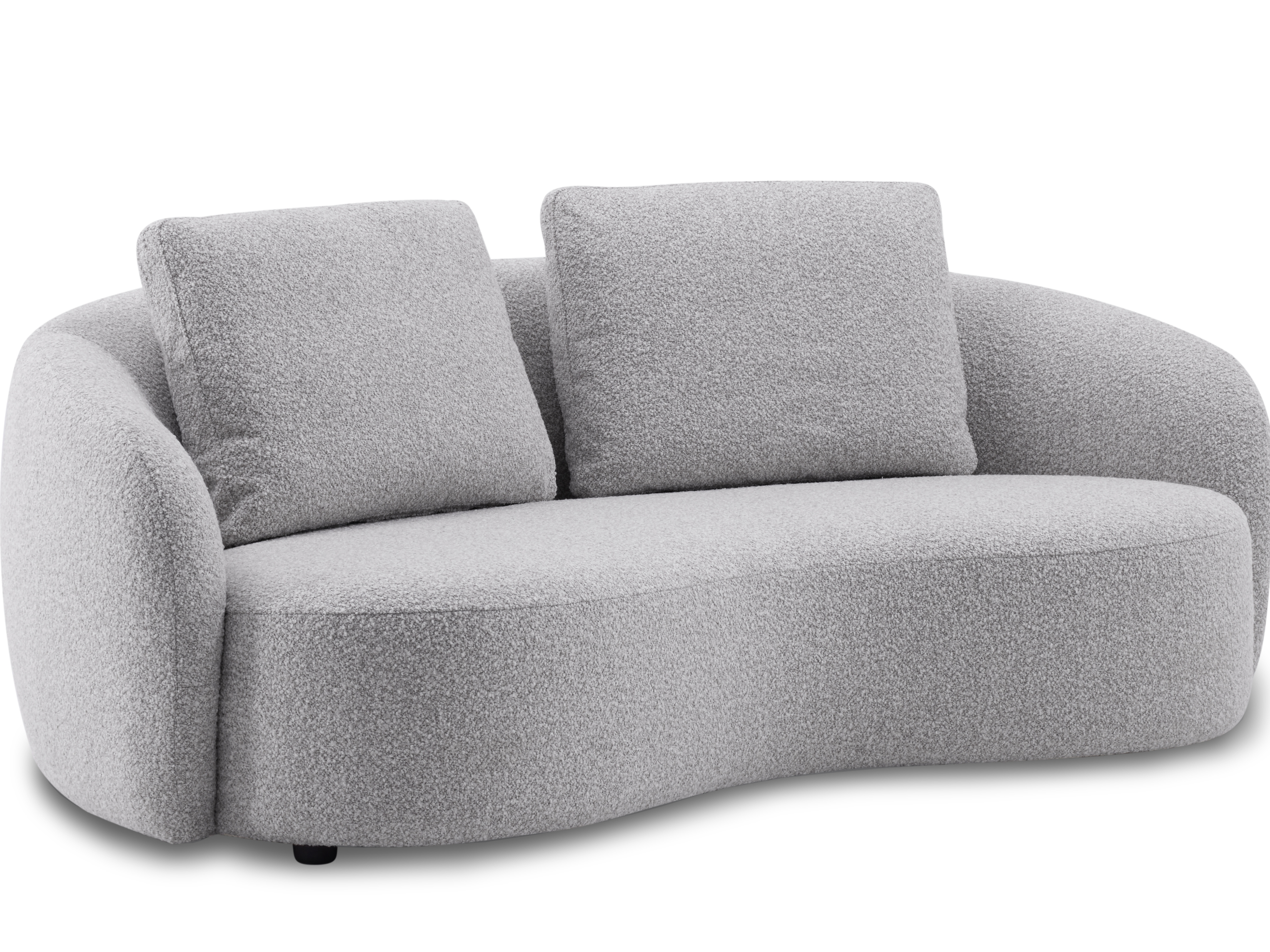 Arc Fabric Three Seater Sofa Dove 2
