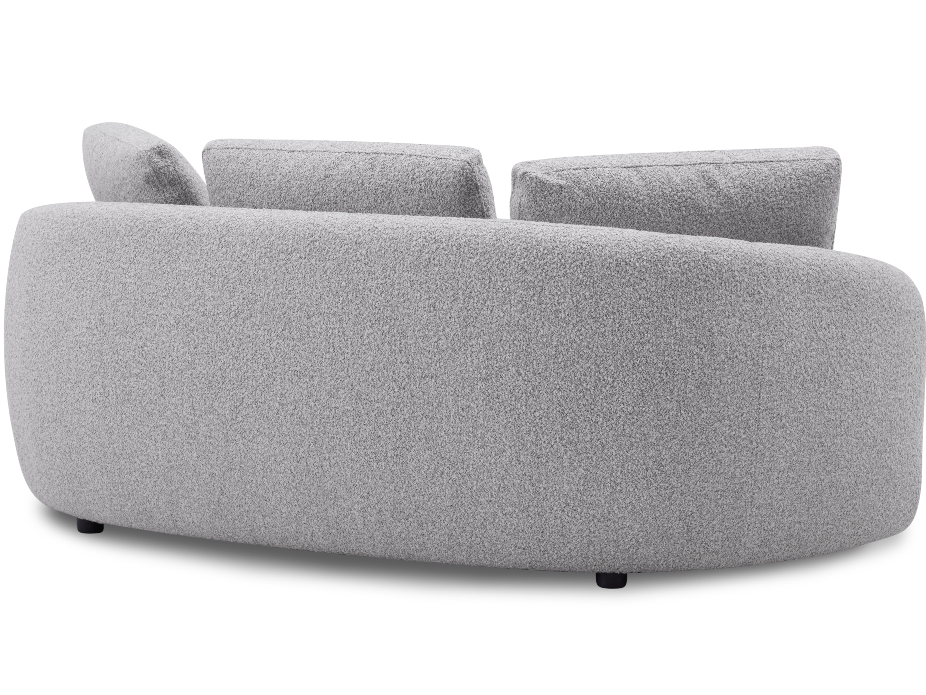 Arc Fabric Three Seater Sofa Dove 3