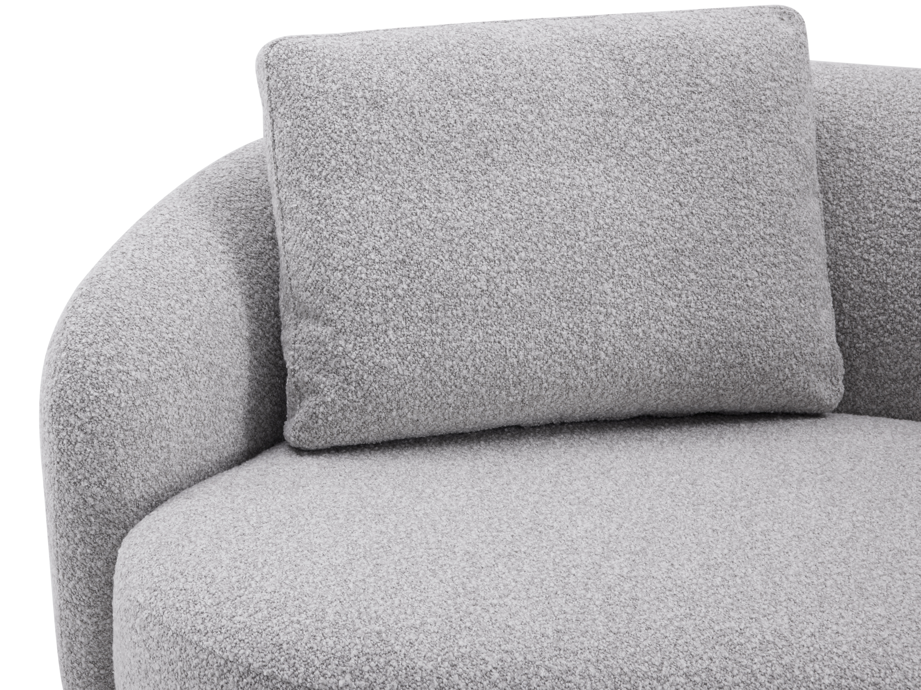 Arc Fabric Three Seater Sofa Dove 7